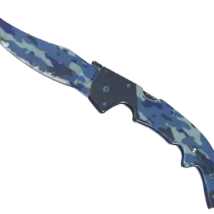 ★ StatTrak™ Falchion Knife | Bright Water (Well-Worn)