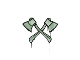 Sealed Graffiti | X-Axes (Cash Green)