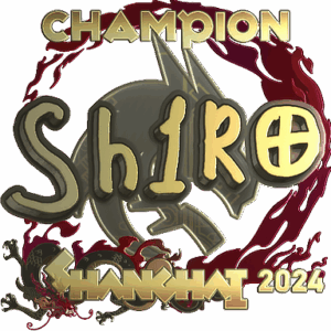 Sticker | sh1ro (Gold, Champion) | Shanghai 2024