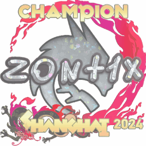Sticker | zont1x (Glitter, Champion) | Shanghai 2024