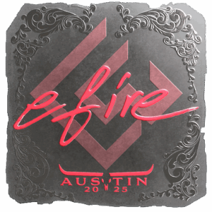Sticker | efire (Foil) | Austin 2025