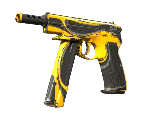 StatTrak™ CZ75-Auto | Yellow Jacket (Well-Worn)