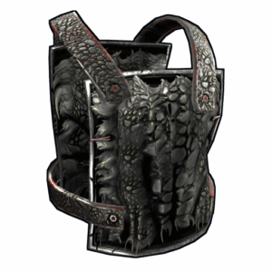 Black Alligator Metal Chest Plate