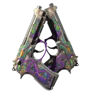 Dual Berettas | Flora Carnivora (Battle-Scarred)