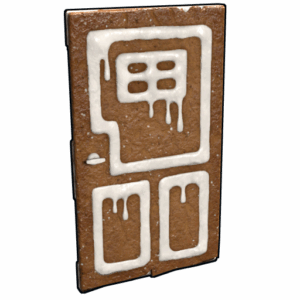 Gingerbread Wooden Door