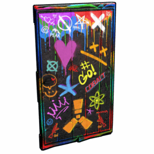 Spraycan Wooden Door