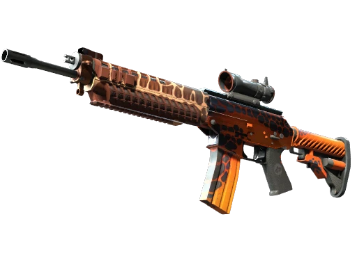 StatTrak™ SG 553 | Tiger Moth (Minimal Wear)