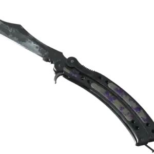 ★ StatTrak™ Butterfly Knife | Ultraviolet (Battle-Scarred)
