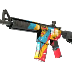 M4A4 | Cyber Security (Well-Worn)