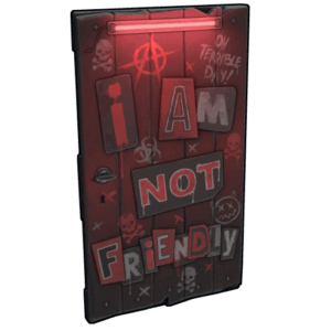 NOT Friendly Wooden Door