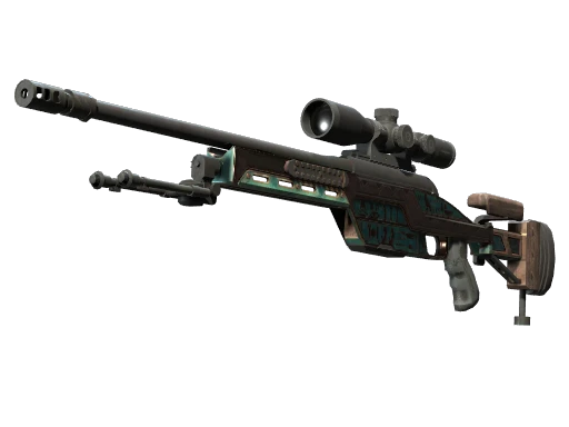 Souvenir SSG 08 | Azure Glyph (Battle-Scarred)