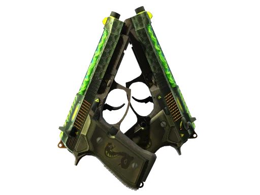 StatTrak™ Dual Berettas | Cobra Strike (Minimal Wear)