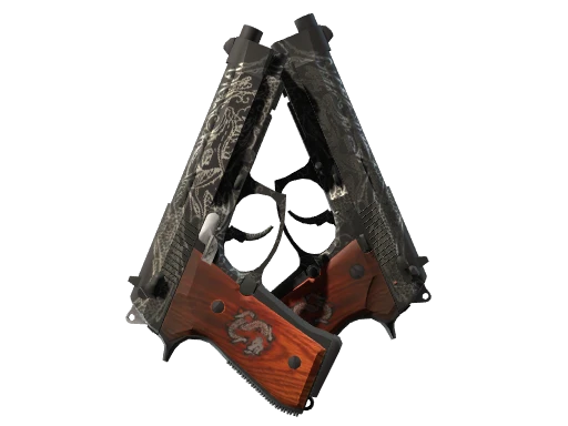 StatTrak™ Dual Berettas | Dualing Dragons (Minimal Wear)