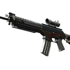 StatTrak™ SG 553 | Heavy Metal (Minimal Wear)
