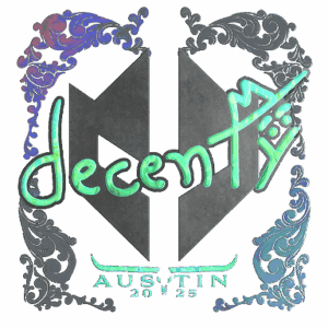 Sticker | decenty (Holo) | Austin 2025