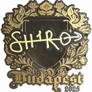 Sticker | sh1ro (Gold) | Budapest 2025