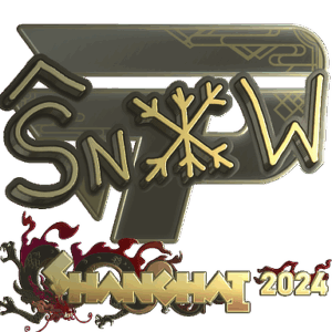 Sticker | snow (Gold) | Shanghai 2024
