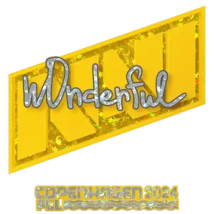 Sticker | w0nderful (Glitter) | Copenhagen 2024