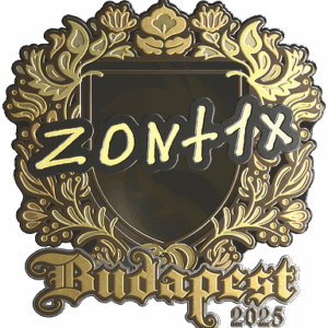 Sticker | zont1x (Gold) | Budapest 2025