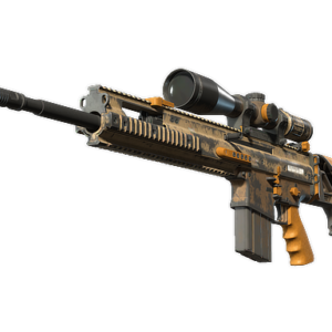 SCAR-20 | Short Ochre (Battle-Scarred)