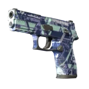 Souvenir P250 | Digital Architect (Well-Worn)