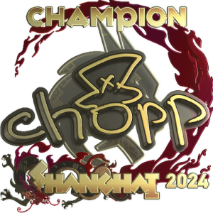 Sticker | chopper (Gold, Champion) | Shanghai 2024