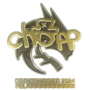 Sticker | chopper (Gold) | Copenhagen 2024