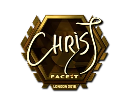 Sticker | chrisJ (Gold) | London 2018