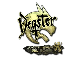 Sticker | degster (Gold) | Antwerp 2022