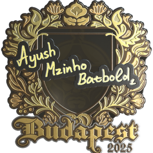 Sticker | mzinho (Gold) | Budapest 2025