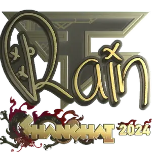 Sticker | rain (Gold) | Shanghai 2024