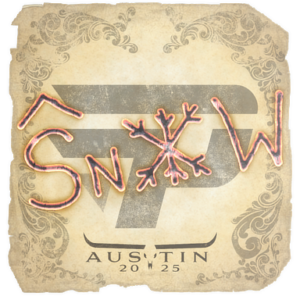 Sticker | snow | Austin 2025