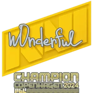 Sticker | w0nderful (Champion) | Copenhagen 2024