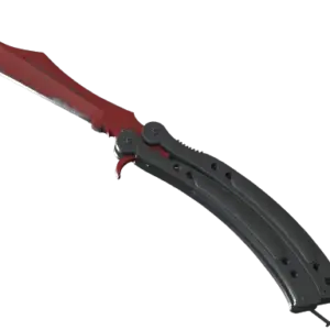 ★ Butterfly Knife | Crimson Web (Well-Worn)