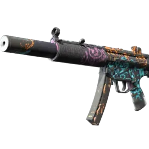 MP5-SD | Neon Squeezer (Battle-Scarred)