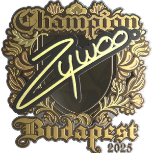 Sticker | ZywOo (Gold, Champion) | Budapest 2025