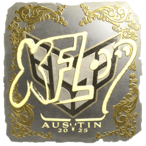 Sticker | xfl0ud (Gold) | Austin 2025