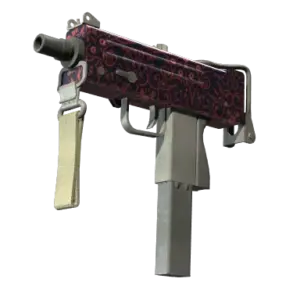 MAC-10 | Red Filigree (Minimal Wear)