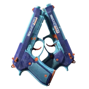 StatTrak™ Dual Berettas | Hydro Strike (Well-Worn)