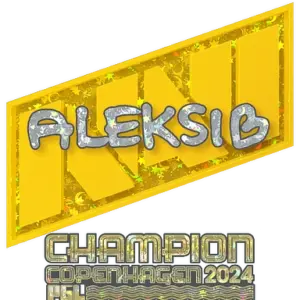 Sticker | Aleksib (Glitter, Champion) | Copenhagen 2024