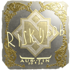 Sticker | riskyb0b (Gold) | Austin 2025