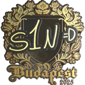 Sticker | s1n (Gold) | Budapest 2025