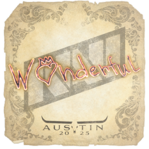 Sticker | w0nderful | Austin 2025