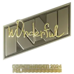 Sticker | w0nderful (Gold) | Copenhagen 2024