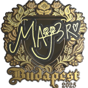 Sticker | MAJ3R (Gold) | Budapest 2025